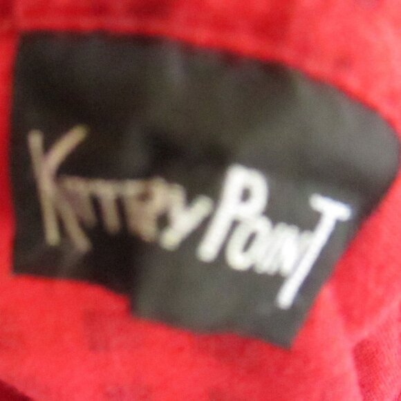 Vintage Small Women's 1970's Kittery Point Red & Black Checkered Button-Up Shirt - Picture 6 of 6